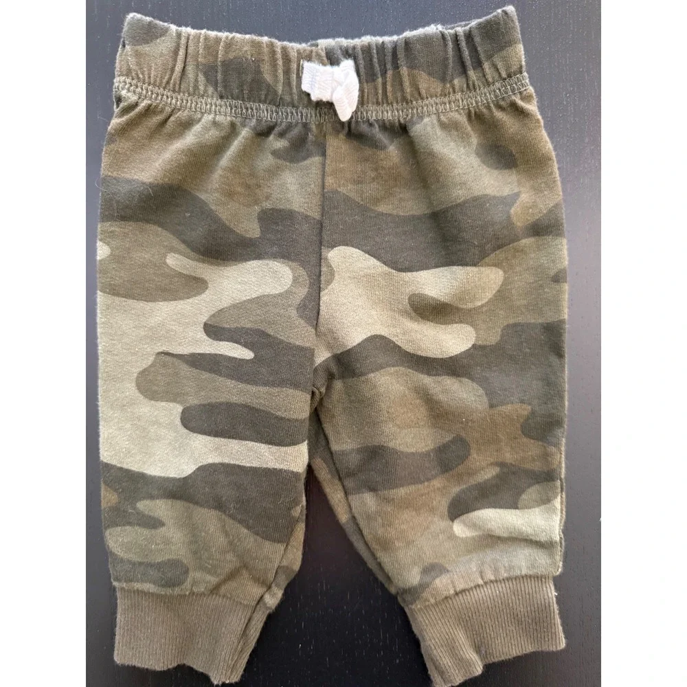 Carters Baby Camo Jogger Size 3 Mths Elastic Waist Athleisure Infant Sweatpants